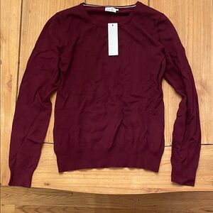 Vici Deep Red Knit Top